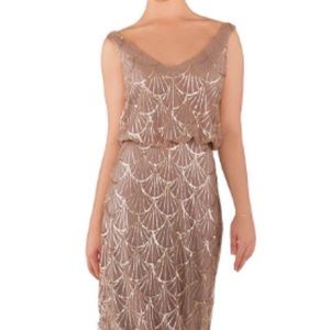 Sorella Vita Women’s Bronze/Rose Gold Formal Dress. Like New Size 14